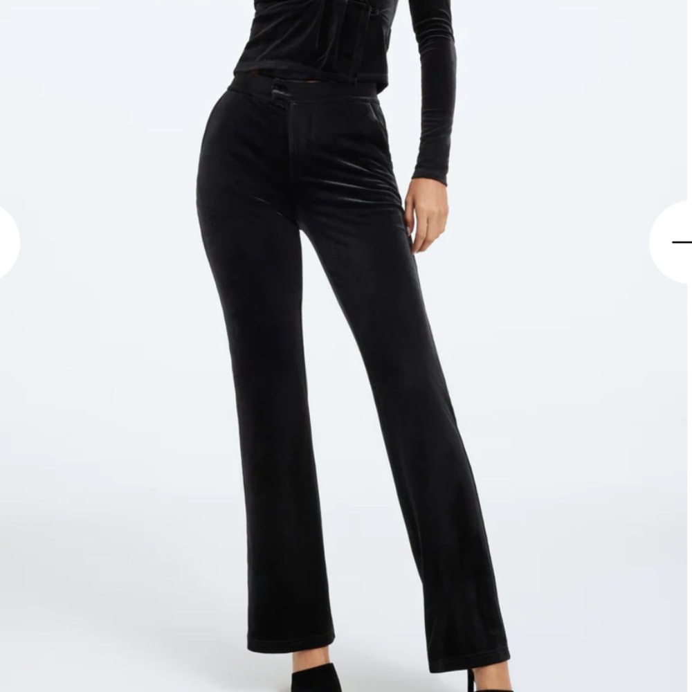 Good American velvet trousers new nwt $129 size 4 XL